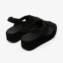 Camper Black Sandals Womens - Misia Online Ireland | JSDBC6531